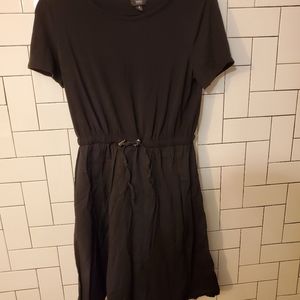Target waist fitted black dress